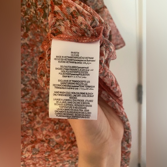 BCBGeneration Floral Ruffle Top - Picture 7 of 8